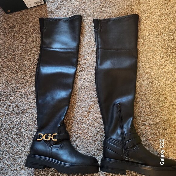 Guess "Jellio" Black Over the Knee boots. NIB. Size 5 - Picture 8 of 11